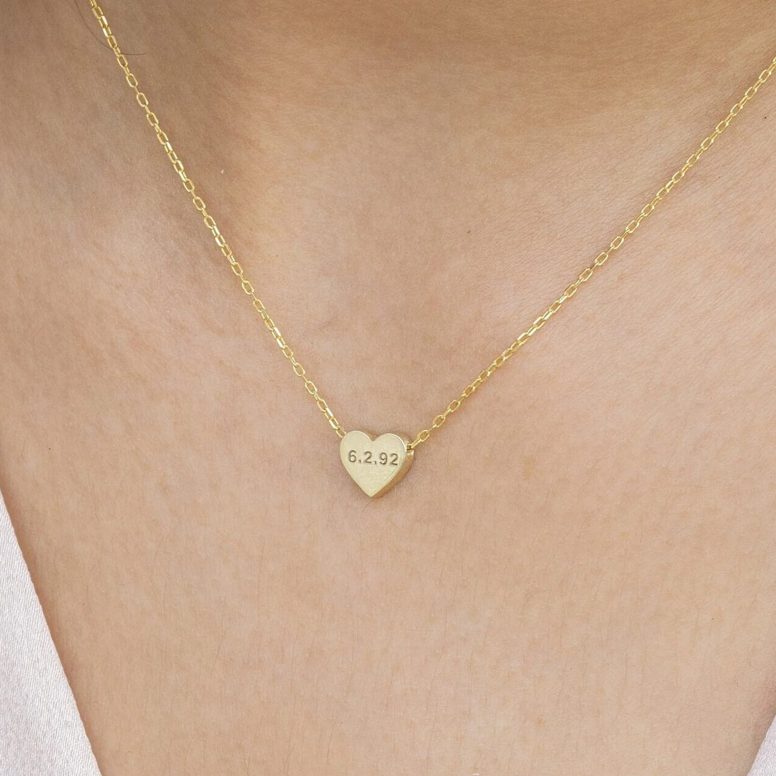 Personalized Petite Heart Pendant